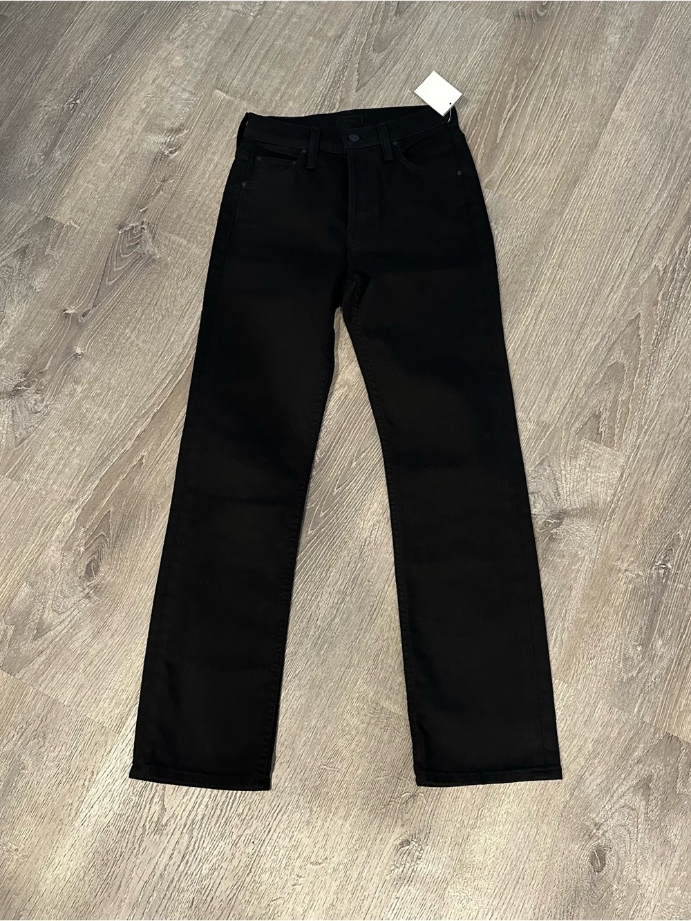 Mother black the tomcat ankle lasting impression jeans dark wash women size 24